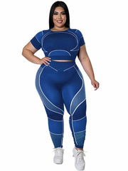 Slimming Plus Size Tracksuit Set - SHOWLU FASHION STORE