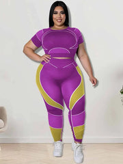 Slimming Plus Size Tracksuit Set - SHOWLU FASHION STORE
