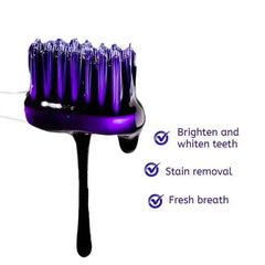 SMILEKIT V34 Purple Whitening Toothpaste Remove Smoke Stain Remove Stains Reduce Yellowing Care For Teeth Gums Fresh Breath - SHOWLU FASHION STORE