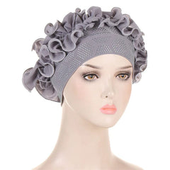 Soft Muslim Turban Hijab Caps Floral Chain Stitch Diamond Underscarf Modal Cotton Inner Cap Veil Head Wear Women's Bonnet Hats - SHOWLU FASHION STORE