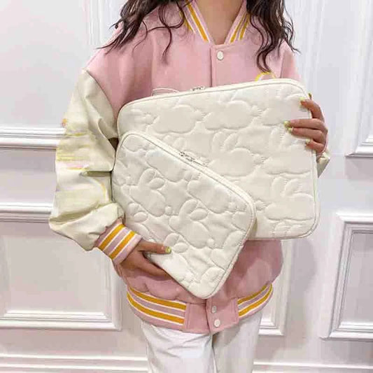 Soft Tablet Laptop Liner Bag for Macbook Air 13.3 Ipad 7/8/9/10th Generation Case Simple Pouch 11 13 Inch Bag,Rabbit Design - SHOWLU FASHION STORE