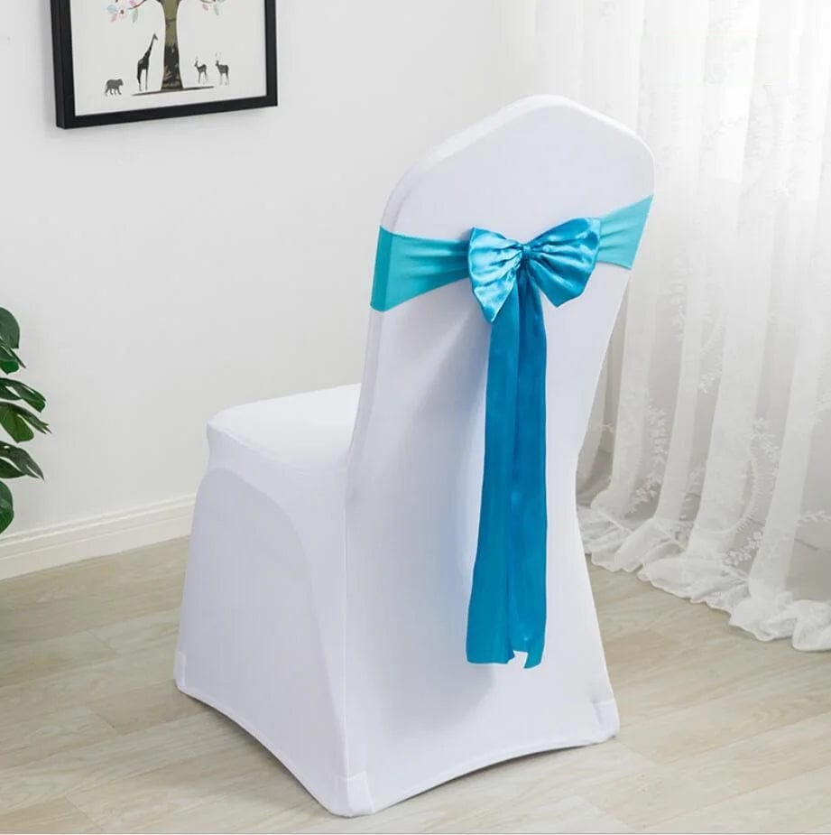 Spandex Chair Sashes Wedding Ready Made Bow Tie Lycra Stretch Hotel Birthday Party Show Decoration On Sale Universal - SHOWLU FASHION STORE