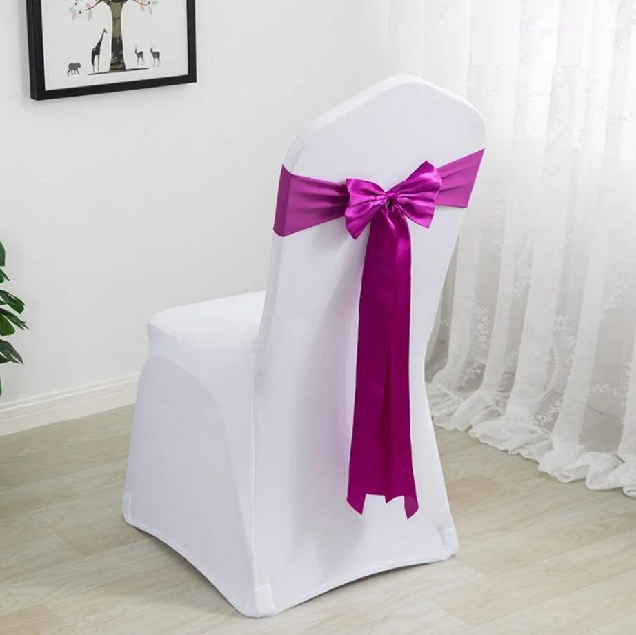 Spandex Chair Sashes Wedding Ready Made Bow Tie Lycra Stretch Hotel Birthday Party Show Decoration On Sale Universal - SHOWLU FASHION STORE