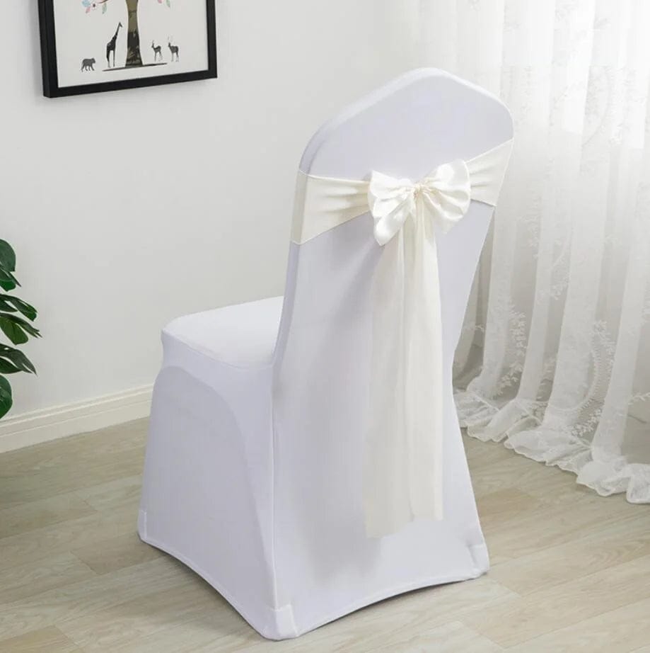 Spandex Chair Sashes Wedding Ready Made Bow Tie Lycra Stretch Hotel Birthday Party Show Decoration On Sale Universal - SHOWLU FASHION STORE