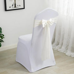 Spandex Chair Sashes Wedding Ready Made Bow Tie Lycra Stretch Hotel Birthday Party Show Decoration On Sale Universal - SHOWLU FASHION STORE