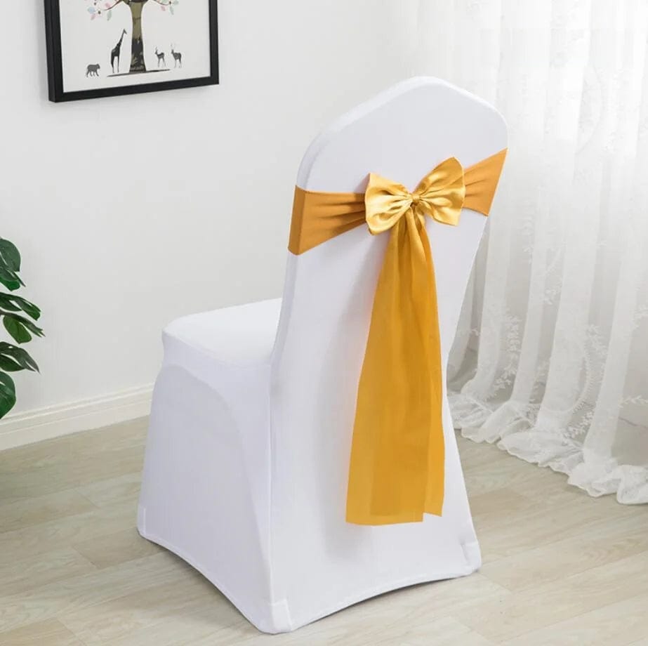 Spandex Chair Sashes Wedding Ready Made Bow Tie Lycra Stretch Hotel Birthday Party Show Decoration On Sale Universal - SHOWLU FASHION STORE