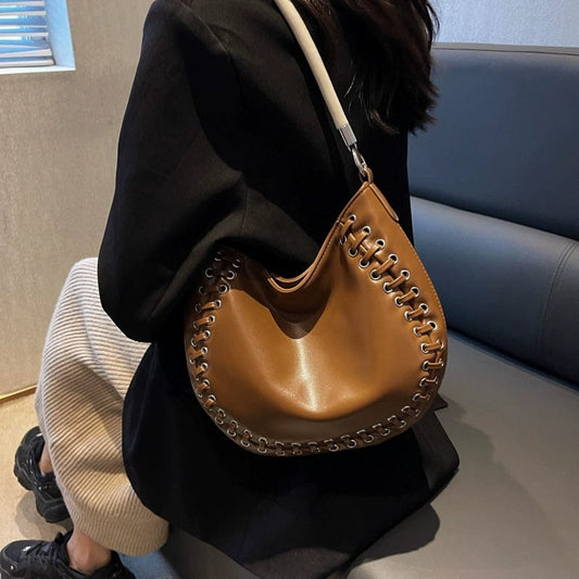 Special - Interest Design Bag Women's 2022 New Trendy French Style Advanced Texture Crossbody Handbag All - Match Shoulder Tote Bag - SHOWLU FASHION STORE