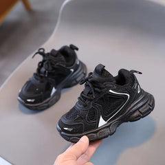 Spring and Autumn Children Sports Shoes Unisex Kids Sneakers Mesh Upper Breathable Basketball Shoes Tennis Casual Flats Footwear - SHOWLU FASHION STORE