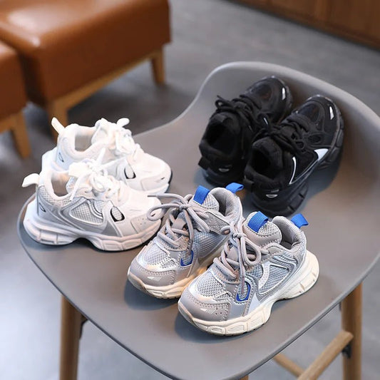 Spring and Autumn Children Sports Shoes Unisex Kids Sneakers Mesh Upper Breathable Basketball Shoes Tennis Casual Flats Footwear - SHOWLU FASHION STORE