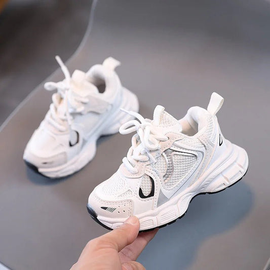 Spring and Autumn Children Sports Shoes Unisex Kids Sneakers Mesh Upper Breathable Basketball Shoes Tennis Casual Flats Footwear - SHOWLU FASHION STORE