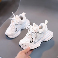 Spring and Autumn Children Sports Shoes Unisex Kids Sneakers Mesh Upper Breathable Basketball Shoes Tennis Casual Flats Footwear - SHOWLU FASHION STORE