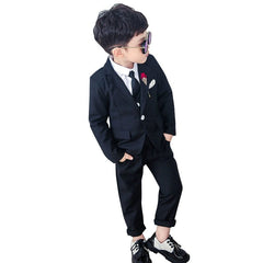Spring and Autumn Flower Girl Three - Piece Suit - SHOWLU FASHION STORE