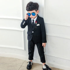 Spring and Autumn Flower Girl Three - Piece Suit - SHOWLU FASHION STORE