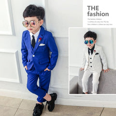 Spring and Autumn Flower Girl Three - Piece Suit - SHOWLU FASHION STORE