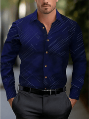 Spring and Autumn Men's Suit Lapel Fashion Shirt Pink Long Sleeve High Quality Fashion Casual Soft and Comfortable Men's Shirt - SHOWLU FASHION STORE