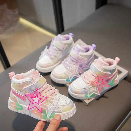 Spring Kids Shoes Fashion Classic Non - slip Children Sneakers 2024 Spring New Walking Shoes for Girls Casual Outdoor - SHOWLU FASHION STORE
