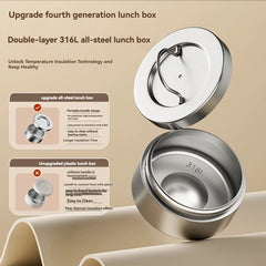 Stainless Steel Lunch Box, Large Capacity, Outdoor Portable Bento Box, Multi - Layer Thermal Food Storage Container, New Upgrade - SHOWLU FASHION STORE