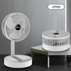 Stand Fan 6 Inch Folding Portable Telescopic Floor/USB with Rechargeable Battery 3 Speeds Super Quiet Adjustable Height - SHOWLU FASHION STORE