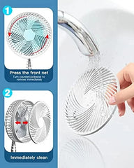 Stand Fan 6 Inch Folding Portable Telescopic Floor/USB with Rechargeable Battery 3 Speeds Super Quiet Adjustable Height - SHOWLU FASHION STORE