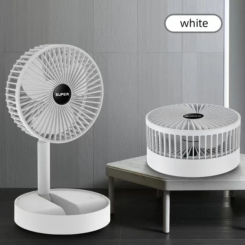 Stand Fan 6 Inch Folding Portable Telescopic Floor/USB with Rechargeable Battery 3 Speeds Super Quiet Adjustable Height - SHOWLU FASHION STORE