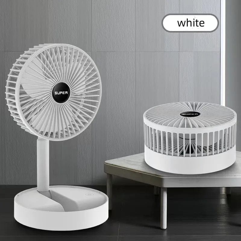 Stand Fan, 6 Inch Folding Portable Telescopic Floor/USB with Rechargeable Battery,3 Speeds Super Quiet Adjustable Height - SHOWLU FASHION STORE