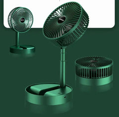 Stand Fan, 6 Inch Folding Portable Telescopic Floor/USB with Rechargeable Battery,3 Speeds Super Quiet Adjustable Height - SHOWLU FASHION STORE