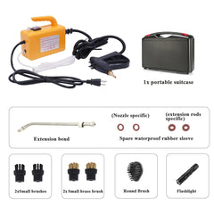 Steam Cleaner For Home 2600W High Pressure Sterilization Air Conditioning Kitchen Hood Car Appliances Carpet Cleaning Vaporizer - SHOWLU FASHION STORE