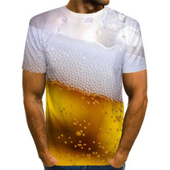 Summer Daily Leisure Man T-shirt beer is the answer - SHOWLU FASHION STORE