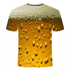 Summer Daily Leisure Man T-shirt beer is the answer - SHOWLU FASHION STORE