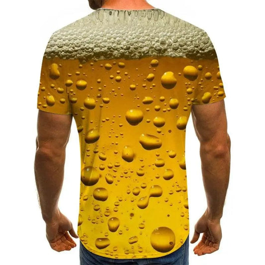 Summer Daily Leisure Man T-shirt beer is the answer - SHOWLU FASHION STORE
