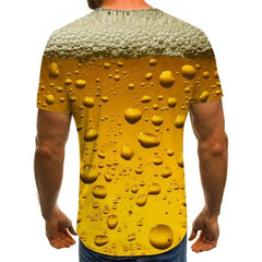 Summer Daily Leisure Man T-shirt beer is the answer - SHOWLU FASHION STORE