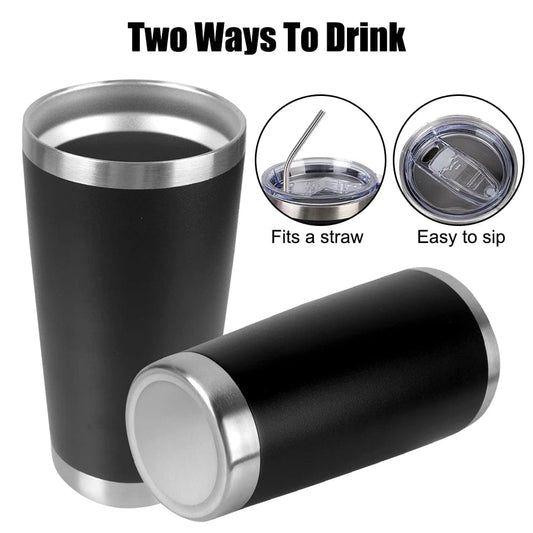 Thermal Mug 20oz Insulated Leakproof Beer Cups With Lids Drinkware Tumbler With Lids Vacuum Water Bottle Stainless Steel - SHOWLU FASHION STORE
