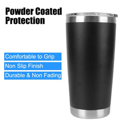 Thermal Mug 20oz Insulated Leakproof Beer Cups With Lids Drinkware Tumbler With Lids Vacuum Water Bottle Stainless Steel - SHOWLU FASHION STORE