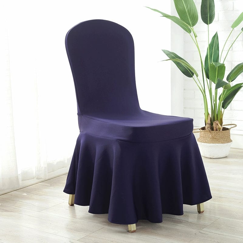 Thickened Air Layer Conference Hotel White Banquet Elastic Chair Cover Hotel Dedicated for Home Use and Restaurants Chair Cover One - Piece - SHOWLU FASHION STORE