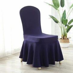 Thickened Air Layer Conference Hotel White Banquet Elastic Chair Cover Hotel Dedicated for Home Use and Restaurants Chair Cover One - Piece - SHOWLU FASHION STORE