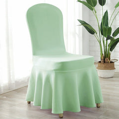Thickened Air Layer Conference Hotel White Banquet Elastic Chair Cover Hotel Dedicated for Home Use and Restaurants Chair Cover One - Piece - SHOWLU FASHION STORE