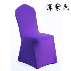 Thickened One - Piece Hotel Wedding Banquet White Chair Cover - SHOWLU FASHION STORE