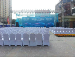 Thickened One - Piece Hotel Wedding Banquet White Chair Cover - SHOWLU FASHION STORE