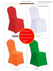 Thickened One - Piece Hotel Wedding Banquet White Chair Cover - SHOWLU FASHION STORE