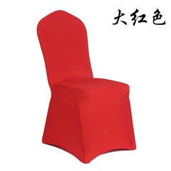 Thickened One - Piece Hotel Wedding Banquet White Chair Cover - SHOWLU FASHION STORE
