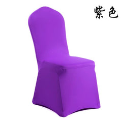 Thickened One - Piece Hotel Wedding Banquet White Chair Cover - SHOWLU FASHION STORE
