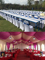 Thickened One - Piece Hotel Wedding Banquet White Chair Cover - SHOWLU FASHION STORE