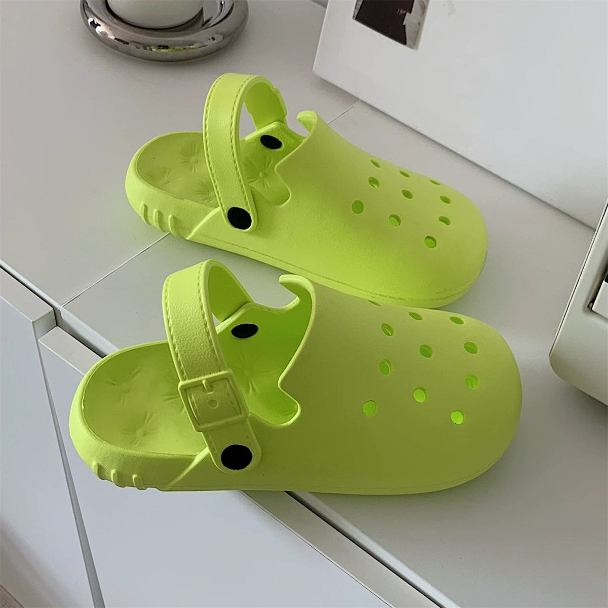 Thin Strip Eva Beach Sandals Ins Internet Hot Girlish Student Outdoor Soft Bottom Non Slip Matching Hole Shoes Female Summer - SHOWLU FASHION STORE