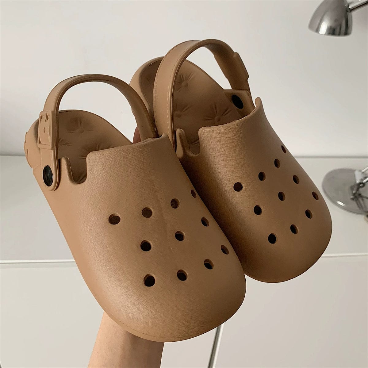 Thin Strip Eva Beach Sandals Ins Internet Hot Girlish Student Outdoor Soft Bottom Non Slip Matching Hole Shoes Female Summer - SHOWLU FASHION STORE