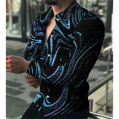 Tiki 2024 Europe And the United States New 3D Printed Leisure Holiday Smooth Men's Shirt official - website - SHOWLU FASHION STORE