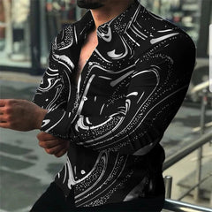 Tiki 2024 Europe And the United States New 3D Printed Leisure Holiday Smooth Men's Shirt official - website - SHOWLU FASHION STORE