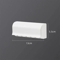 Toothbrush Holder Punch - free Wall - mounted Toothpaste Holder Toothpaste Storage Rack Holders Bath Organizer Bathroom Accessories - SHOWLU FASHION STORE