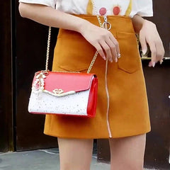 Trendy Fashion Ladies Crossbody Small Square Bag Girls Shoulder Bag Cross Square Tassel Pendant Sequin Embellished PU Polyester - SHOWLU FASHION STORE