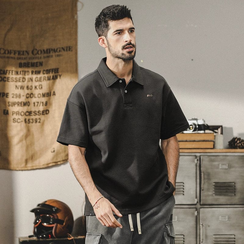 Trendy Polo Shirt Summer American Minimalist Casual Short Sleeve - SHOWLU FASHION STORE
