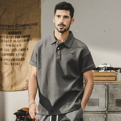 Trendy Polo Shirt Summer American Minimalist Casual Short Sleeve - SHOWLU FASHION STORE